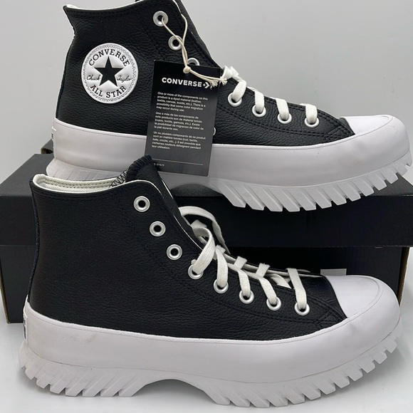 Converse Men’s CTAS LUGGED 2.0 HIBLACK/EGRET/WHITE A03704C Paltforms Sneakers